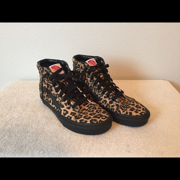 leopard print vans high tops